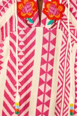 FARM Rio Robes Midi<Robe longue brodée en jacquard