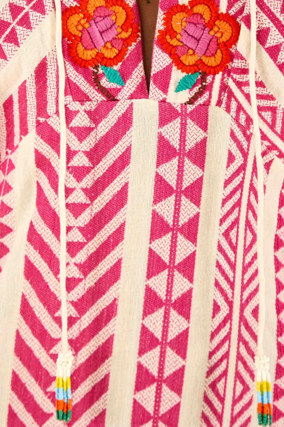 FARM Rio Robes Midi<Robe longue brodée en jacquard