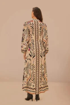 FARM Rio  Robes Longues<Robe longue classique nature sable