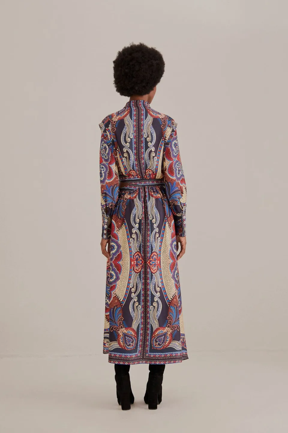 FARM Rio Robes Longues<Robe longue découpée multicolore Energy avec foulard