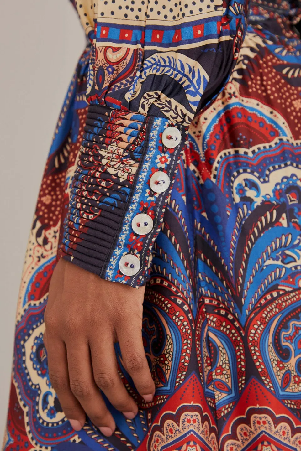 FARM Rio Robes Longues<Robe longue découpée multicolore Energy avec foulard