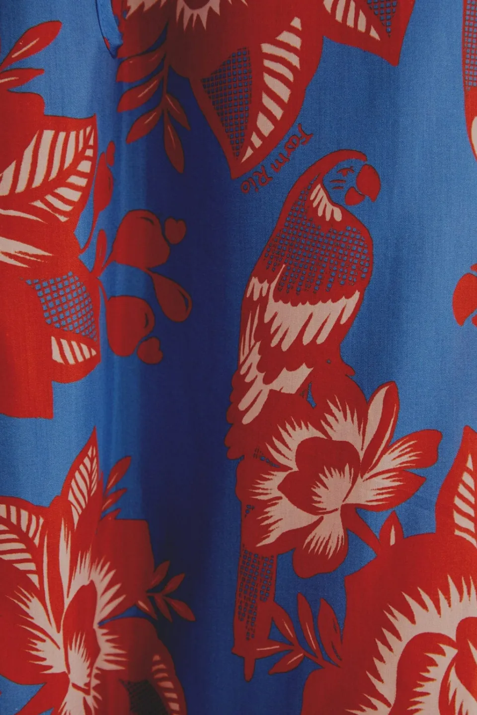 FARM Rio Robes Longues<Robe longue de jardin en dentelle bleu clair