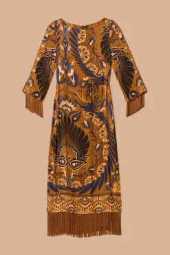 FARM Rio Robes Longues<Robe longue en viscose LENZING™ ECOVERO™ Gold Heart Forest