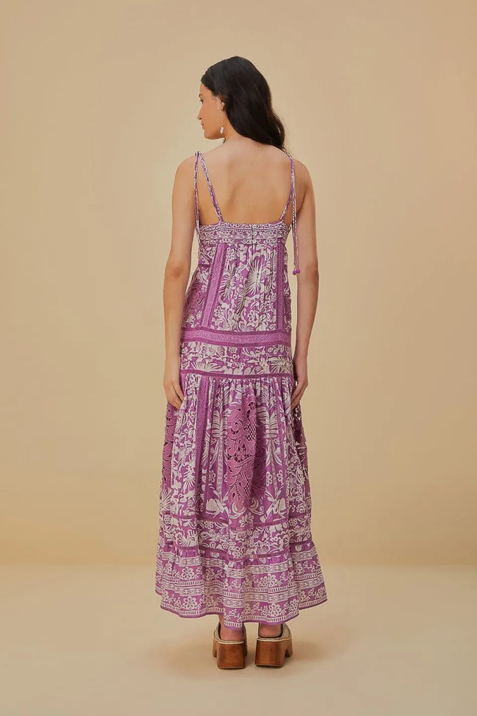 FARM Rio Robes Longues<Robe longue lilas Sweet Garden sans manches