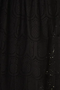 FARM Rio  Robes Longues<Robe longue noire à œillets ananas