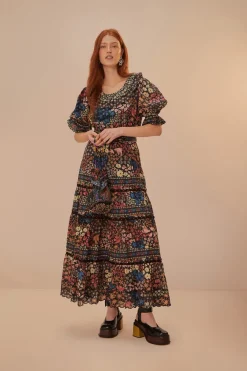 FARM Rio  Robes Longues<Robe longue noire Jujus Garden