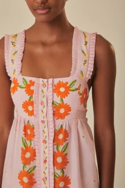 FARM Rio  Robes Longues<Robe longue rose salade de papaye