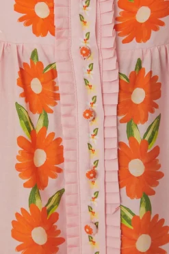 FARM Rio  Robes Longues<Robe longue rose salade de papaye