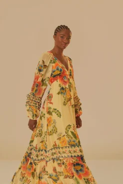 FARM Rio  Robes Longues<Robe longue sable Delicate Garden