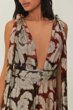 FARM Rio  Robes Longues<Robe longue sans manches en jacquard lurex