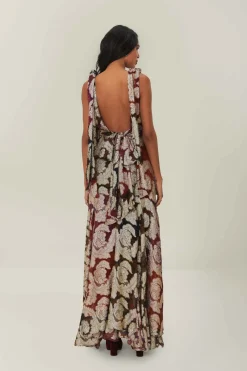 FARM Rio  Robes Longues<Robe longue sans manches en jacquard lurex