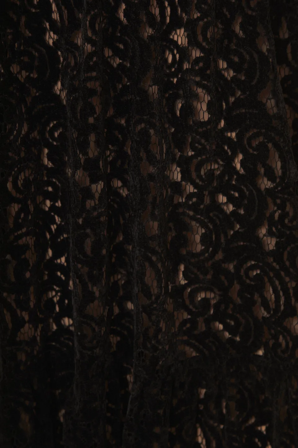 FARM Rio Robes Longues<Robe longue sans manches en dentelle de velours noir