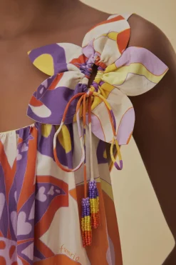 FARM Rio Robes Longues<Robe longue sans manches à fleurs Lee
