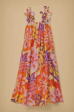 FARM Rio Robes Longues<Robe longue sans manches à fleurs Lee