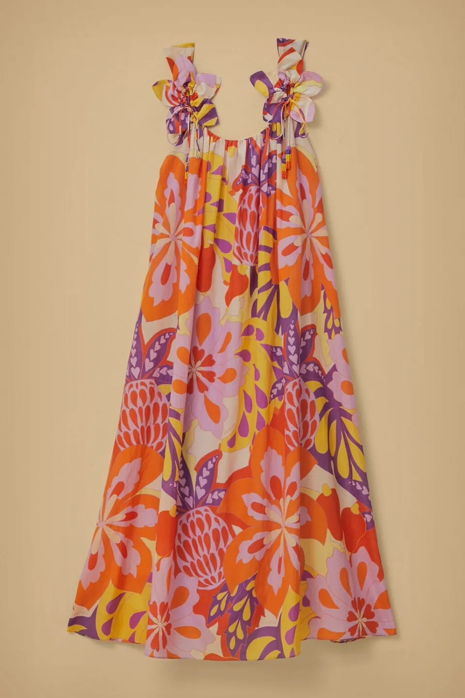 FARM Rio Robes Longues<Robe longue sans manches à fleurs Lee