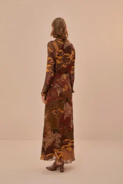 FARM Rio  Robes Longues<Robe longue Savana Dream caramel