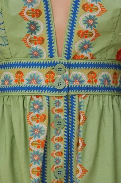 FARM Rio  Robes Longues<Robe longue verte Bright Yard