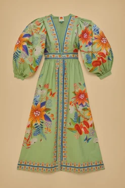 FARM Rio  Robes Longues<Robe longue verte Bright Yard