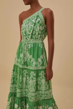 FARM Rio  Robes Longues<Robe longue verte Sweet Garden