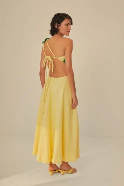 FARM Rio  Robes Midi<Robe midi à découpes de palmiers