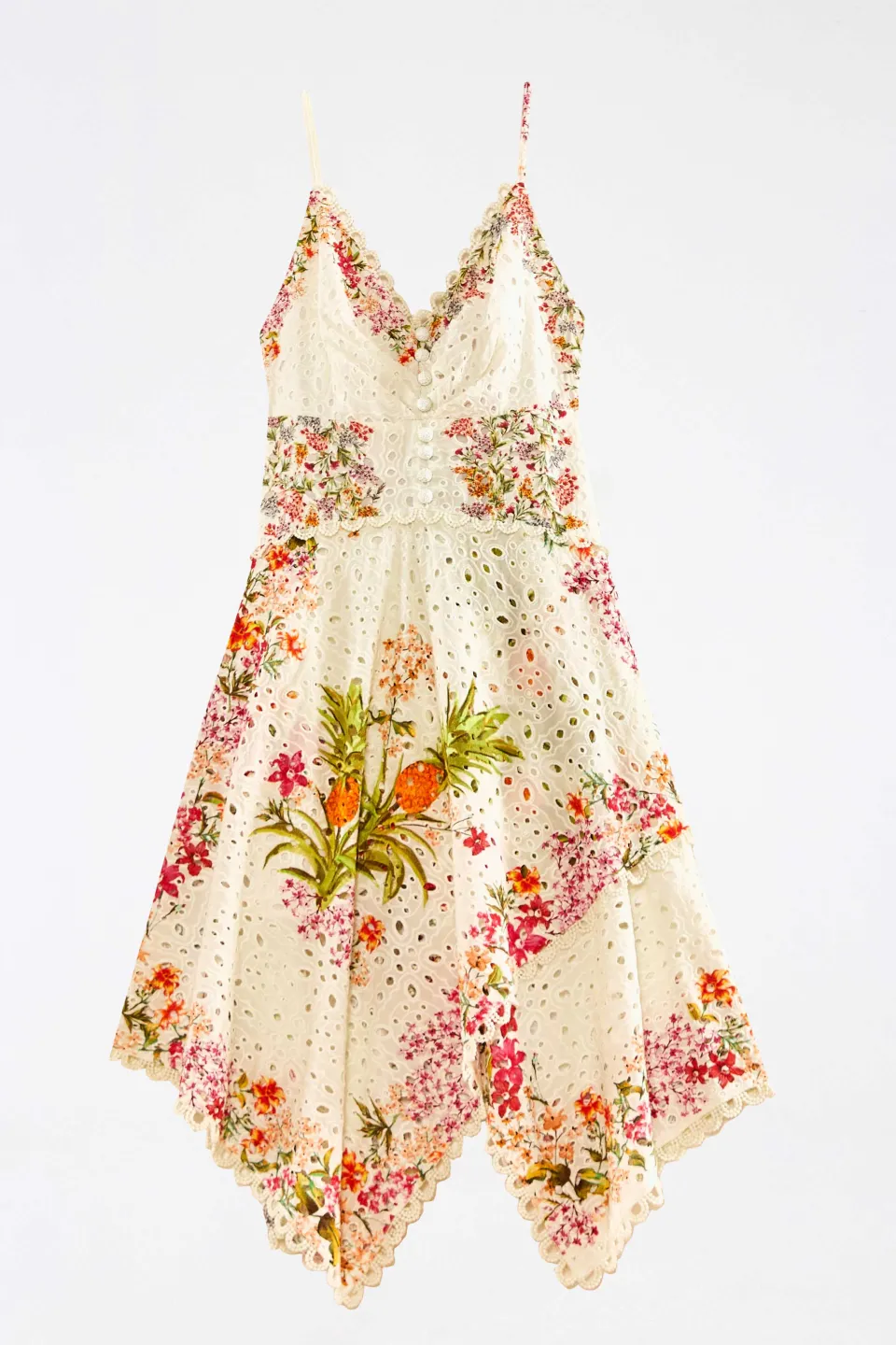 FARM Rio Robes Midi<Robe midi à foulards forestiers délicats | Asymétrique