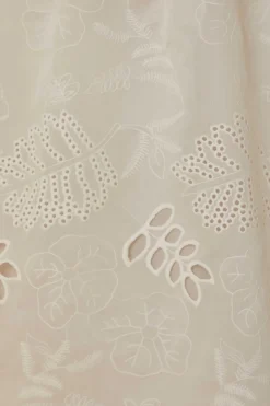 FARM Rio Robes Midi<Robe midi blanc cassé