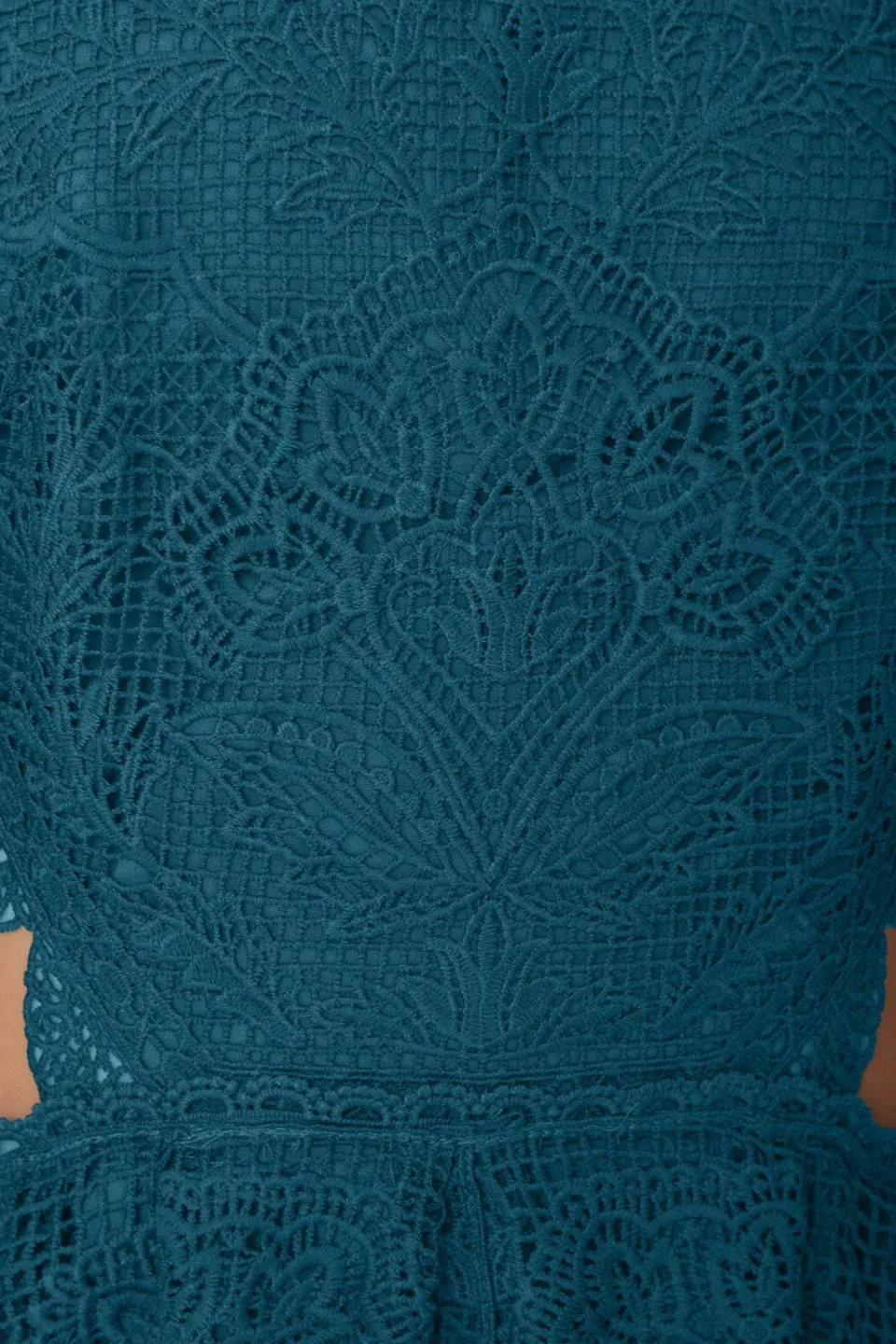 FARM Rio Robes Midi<Robe midi découpée en guipure verte