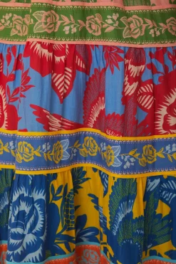 FARM Rio Robes Midi<Robe midi jardin en dentelle mélangée