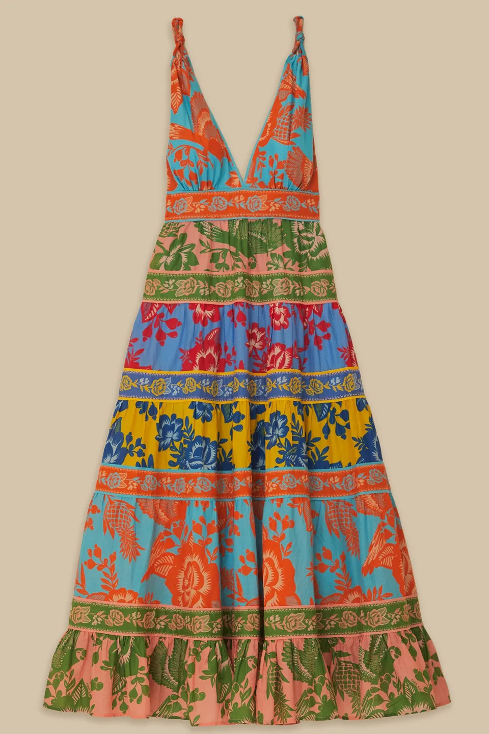 FARM Rio Robes Midi<Robe midi jardin en dentelle mélangée
