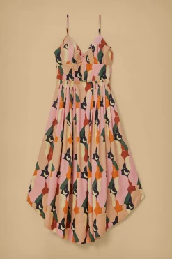 FARM Rio  Robes Midi<Robe midi multicolore sans manches The Kiss
