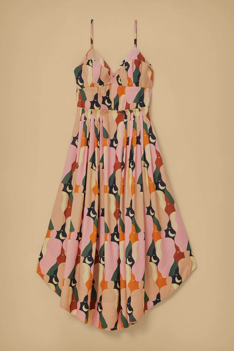 FARM Rio  Robes Midi<Robe midi multicolore sans manches The Kiss