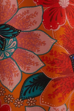 FARM Rio  Robes Midi<Robe midi orange à découpes florales Marias