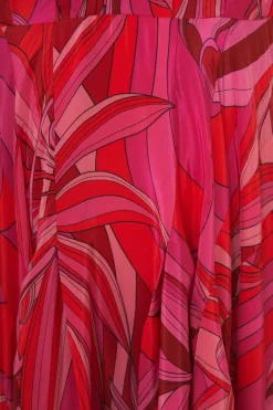FARM Rio  Robes Midi<Robe midi rouge Endless Summer à col en V