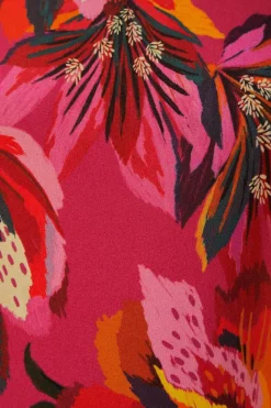 FARM Rio  Robes Midi<Robe mi-longue en jersey à fleurs colorées