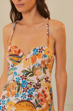 FARM Rio  Robes Midi<Robemidi rose Spring Bananas