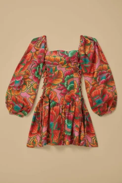 FARM Rio  Robes Courtes<Rose Spring - Mini-robe Lenzing™ Ecovero™ Euroflax™