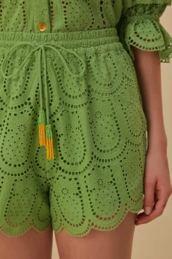 FARM Rio Shorts<Short à œillets vert ananas