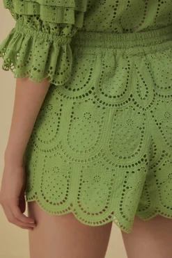 FARM Rio  Shorts<Short à œillets vert ananas
