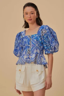 FARM Rio  Shorts<Short blanc cassé à poches cargo