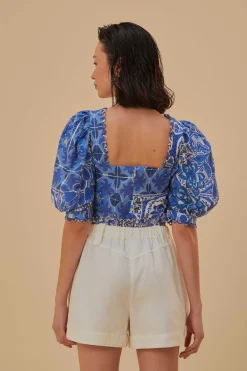 FARM Rio  Shorts<Short blanc cassé à poches cargo