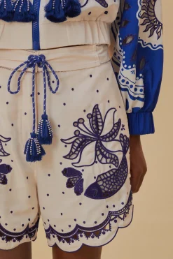 FARM Rio  Shorts<Short brodé artisanal