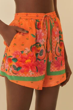 FARM Rio  Shorts<Short écharpe Orange Fruit Garden