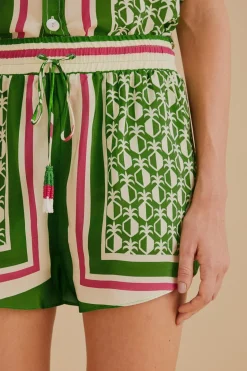 FARM Rio  Shorts<Short écharpe vert ananas