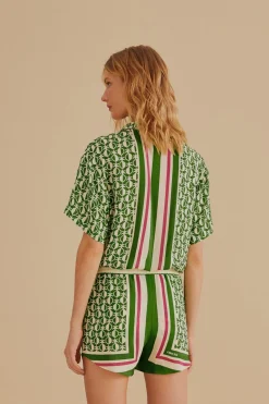 FARM Rio  Shorts<Short écharpe vert ananas