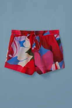 FARM Rio Shorts<Short en coton biologique à fleurs aquarelle