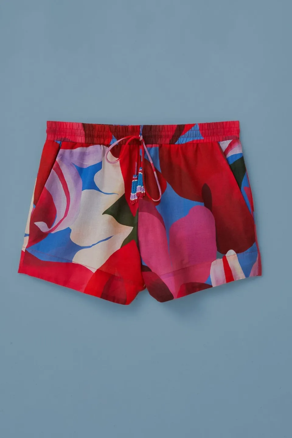FARM Rio Shorts<Short en coton biologique à fleurs aquarelle