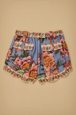 FARM Rio  Shorts<Short en lin Euroflax™ bleu Wonderful Bouquet