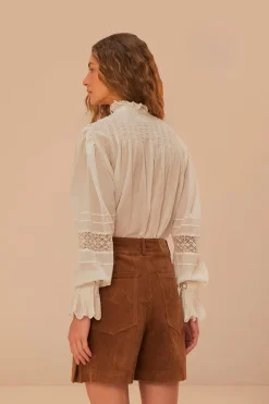 FARM Rio  Shorts<Short en velours côtelé caramel