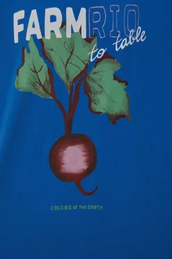 FARM Rio  T-shirts<T-shirt en coton biologique Blue Beet Farm To Table