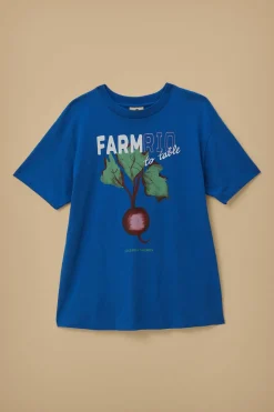 FARM Rio  T-shirts<T-shirt en coton biologique Blue Beet Farm To Table